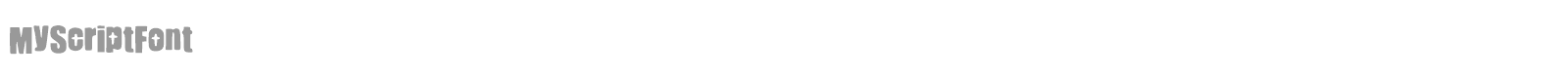 MyScriptFont font preview